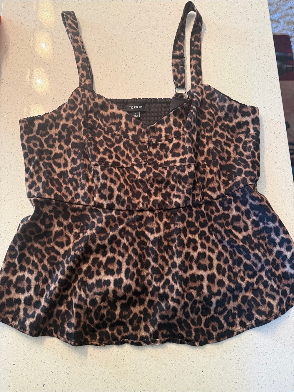torrid Leopard Print Cami in Brown and Black